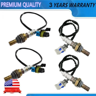 Conjunto de 4 sensores de oxigênio para cima+para baixo para 2003-2006 GMC Sierra 1500 2500 3500 6.0L V8 - Imagem 1 de 4