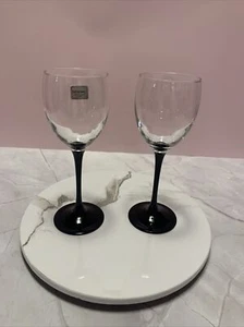 Arc Luminarc Nuance tallo negro copas hechas en Francia conjunto de 2 de colección - Imagen 1 de 9
