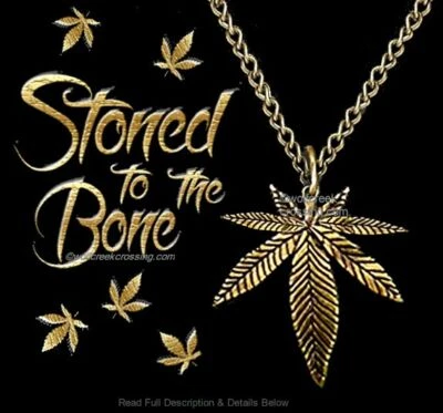 Marijuana Necklace Pot Dope Weed Grass Hash Jewelry Cannabis Bronze Hemp Hot! ' - Image 1 of 4