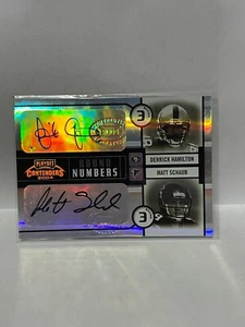 2004 Contenders Round Numbers Autographs #RN9 Derrick Hamilton Matt Schaub /100 - Picture 1 of 1