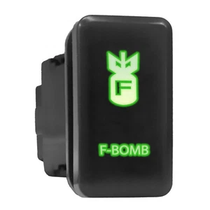 F BOMB - LED Drucktaster Ersatz für Toyota (1,54 x 0,83 Zoll) grün - Bild 1 von 4