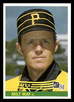 Milt May 1984 Donruss #386 Pittsburgh Pirates - Image 1 of 2