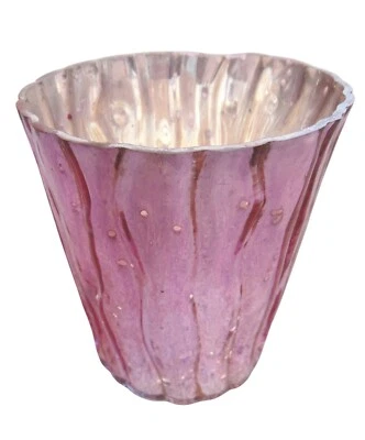 Votivo en Mercurio Antiguo Rosa, Votivo para Salón, Decoración del Hogar Foto 1 de 3