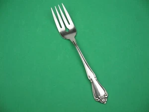 * Salad fork 1881 Rogers Oneida ARBOR ROSE / TRUE ROSE stainless scrolls * - Picture 1 of 4
