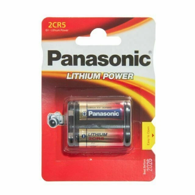 Panasonic 2CR5 6V Lithium Battery (2CR-5L/1BP)