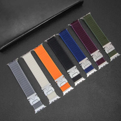 Braided Loop Band for Apple Watch Parachute Buckle Elastic Nylon Sport Strap  - Image 1 of 4