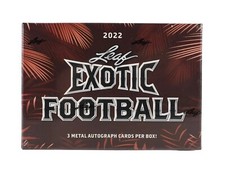 2022 Leaf Exotic Football Hobby Box Sealed RBX