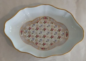 Limoges Castel Porcelain Nut Candy Fruit Trinket Decorative Dish 6.2"x4.25" - Picture 1 of 17