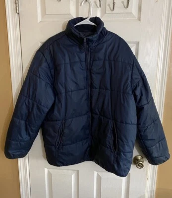 Chaqueta Athletech Azul Suave Shell Puffer Cremallera Completa Bolsillos con Cremallera Para Mujer’s Talla L Foto 1 de 4