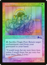 Tragic Poet FOIL Urza's Legacy HEAVILY PLD White Common MAGIC MTG CARD ABUGames