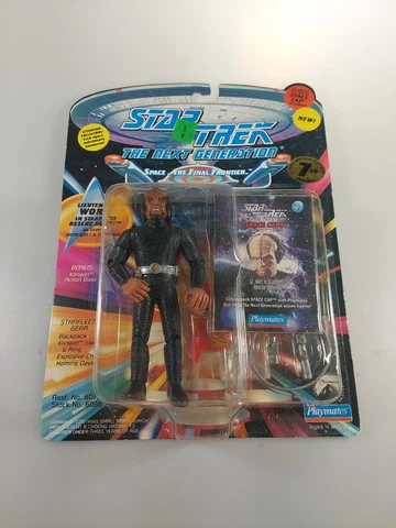 Star Trek The Next Generation Lieutenant Worf Action Fig rescue outfit Free Ship Cover