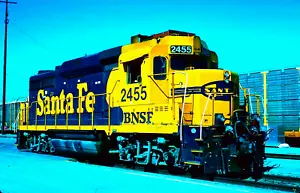 ORIGINAL KODACHROME SLIDE BNSF GP-30U #2455 ALBUQUERQUE, NM APRIL 20, 2006 - Picture 1 of 1