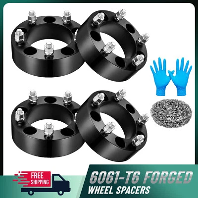 4Pcs 2" 5x5.5 Wheel Spacers 1/2"x20 for Jeep CJ6 1959-1975 - Image 1 of 4