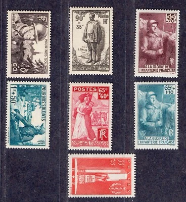 1938 France MNH - soldiers - c - Image 1 of 2