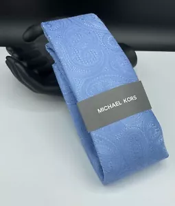 MICHAEL KORS Men's Silk Blend Tie ~ Light Blue ~ Rich Paisley ~ NEW MSRP: $69.50 - Picture 1 of 5