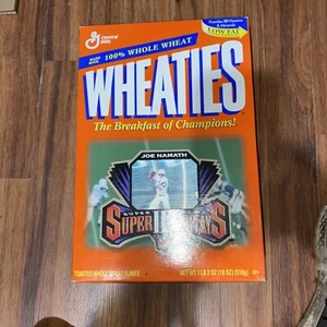 1996 Wheaties Box Joe Namath Jets Super Bowl III Replays Hologram rare - Picture 1 of 2