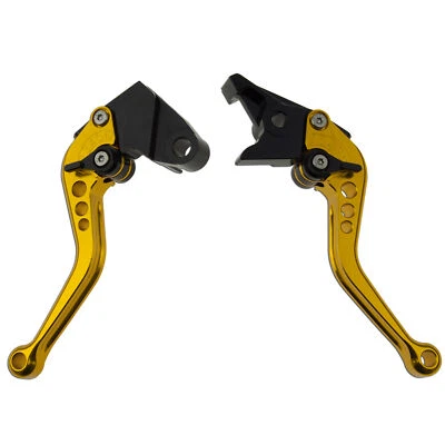 Mão dourada para Kawasaki Ninja ZX 6R 00-04 CNC alavanca de embreagem de freio curto dedo - Imagem 1 de 4