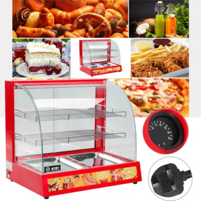 Hot Food Pizza Pie Fried Chicken Warmer Commercial Cabinet Display Case Counter - Image 1 of 4