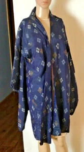 Kimono de seda japonés vintage talla S/M hecho a mano sin cinturón - Imagen 1 de 6
