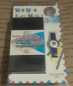 Tic Toc Let's Talk The Clown Wrist Watch + VHS NOS VTG 1995 Sealed