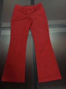 PANTALONI DONNA ILARY VINTAGE ANNI 2000 COLORE ROSSO SCURO TAGLIA 44 - Foto 1 di 8