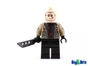 Minifigura de terror LEGO® impresa e inspirada personalizada de Jason Friday the 13th - Imagen 1 de 3