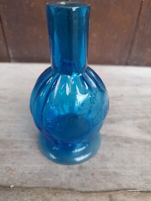 lampe à huile ancienne verre "La Parisienne" - Photo 1/4