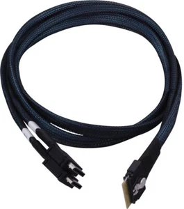 760884158609 Adaptec Kabel SFF8654->SFF8612 2x Oculinks x4 wewnętrzne 0,8m No nam - Zdjęcie 1 z 1