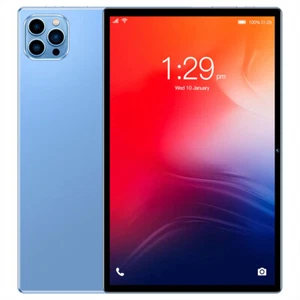 HD Tablet 10.1" – Android 13, WiFi 4GB RAM, 64GB Storage, 5000mAh, 2MP+5MP Blue - Picture 1 of 8