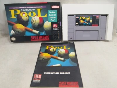 Championship Pool (Super Nintendo | SNES) Authentic Complete in Box CIB - Image 1 of 4