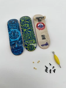 Lot Of 3 Tech Deck Finger Boards Joey Brezinski Brandon Wes Gate Mark Appleyard - Picture 1 of 8