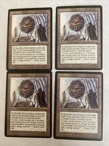 Magic the Gathering MTG The Dark DARK SPHERE X4 U LP/EX & MP 1994 playset - Picture 1 of 6