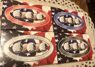 1999 Commemorative Quarters-Gold, Platium, Denver & Philadelphia Editions - Image 1 of 4
