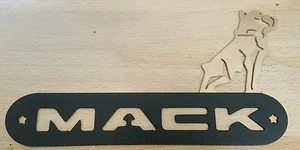 Mack camiones emblema logotipo bulldog metal arte pared plasma corte decoración regalo idea oro - Imagen 1 de 1
