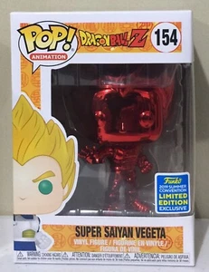 Funko Pop Dragon Ball Z #154 Super Saiyan Vegeta 2019 Convention Exclusive - Picture 1 of 1