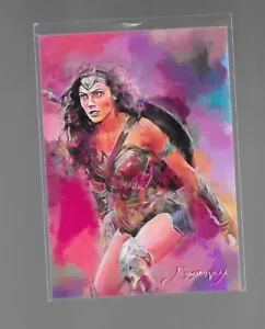 Gal Gadot Wonder Woman Künstler signierte Giclée-Druckkarte #2 47/50 2019 DC - Bild 1 von 2