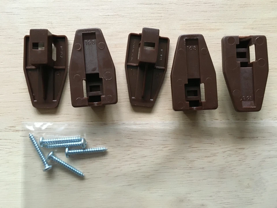 5 x Tope de cajón Kenlin Rite-Trak y tornillos, con seguimiento USPS # Foto 1 de 1