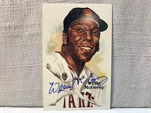 Willie McCovey Signed Autographed Perez Steele Hall of Fame Postcard #196 JSA - Picture 1 of 3
