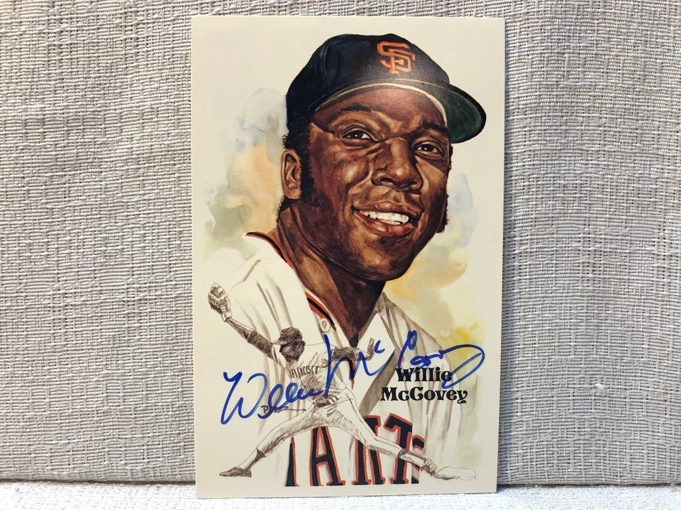 Willie McCovey Signed Autographed Perez Steele Hall of Fame Postcard #196 JSA - Image 1 of 3