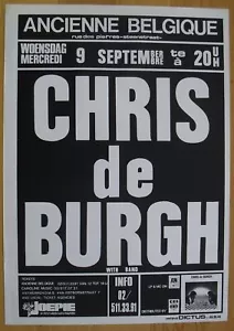 CHRIS DE BURGH original silkscreen concert poster '81 - Picture 1 of 1