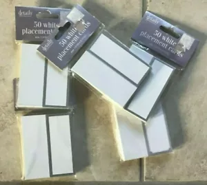 250 Wedding Placement Cards by Details Silver Border - Picture 1 of 1