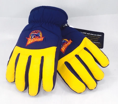NBA Golden State Warriors 2 Tone Winter Snow Ski Gloves Thermal Insulation L/XL Cover