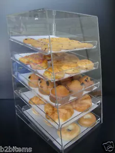 DS-Acrylic Pasticceria ciambella CUPCAKE Custodia display con 5 vassoi - Foto 1 di 12