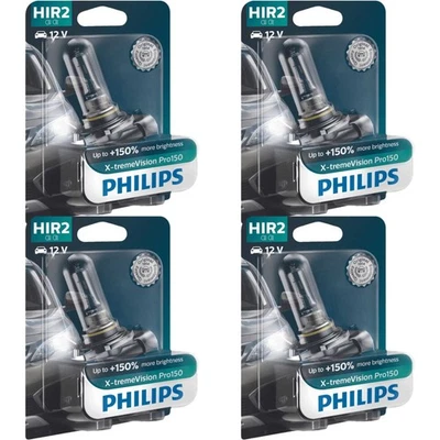 4x Philips X-tremeVision Pro150 HIR2 Halogen bis zu 150% mehr Licht 55W 12V - Bild 1 von 4