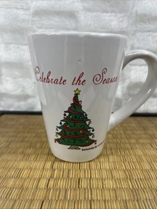 ROYAL NORFOLK Celebrate THE SEASON CHRISTMAS TREE DESIGN 12 OZ MUG Rare - Picture 1 of 5