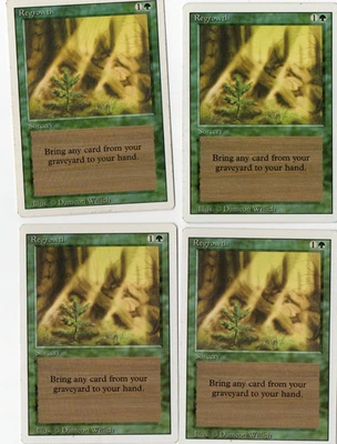 Revised  3rd Edtion  MTG  Playset  Regrowth  Magic - Image 1 of 2