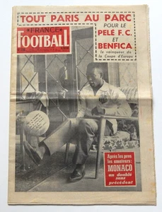 Revista de fútbol Pelé 20 años Santos Francia 13 de junio de 1961 ¡RARA! King GOAT - Imagen 1 de 4