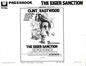 Libro de prensa original de Estados Unidos The Eiger Sanction Clint Eastwood 1974 - Imagen 1 de 3
