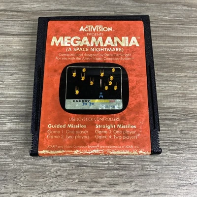 Atari 2600 Megamania Game Cartridge AX-017 Tested Activision Vintage 1982 - Image 1 of 4
