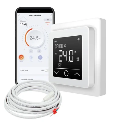 Raumthermostat Thermostat Fußbodenheizung Tuya Smart App Alexa Google Home WLAN - Bild 1 von 4